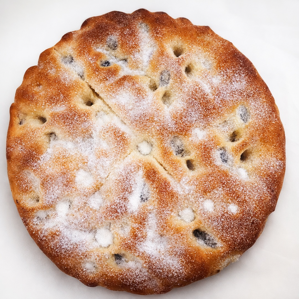 Focaccia dolce del Forno Di Pollone Walter, specialità con riconoscimento Comunale