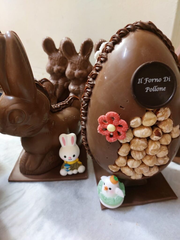 Uova E conigli Pasquali Al cioccolato del Forno di Pollone Walter 