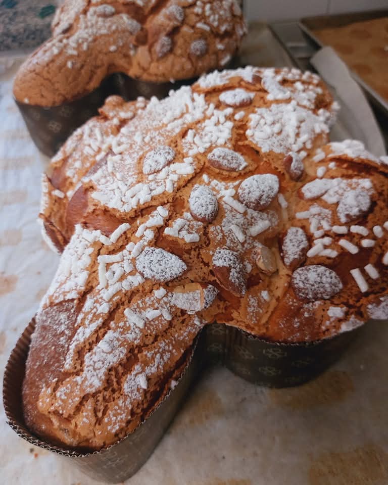 Colomba tradizionale artigianale del Forno di Pollone Walter 