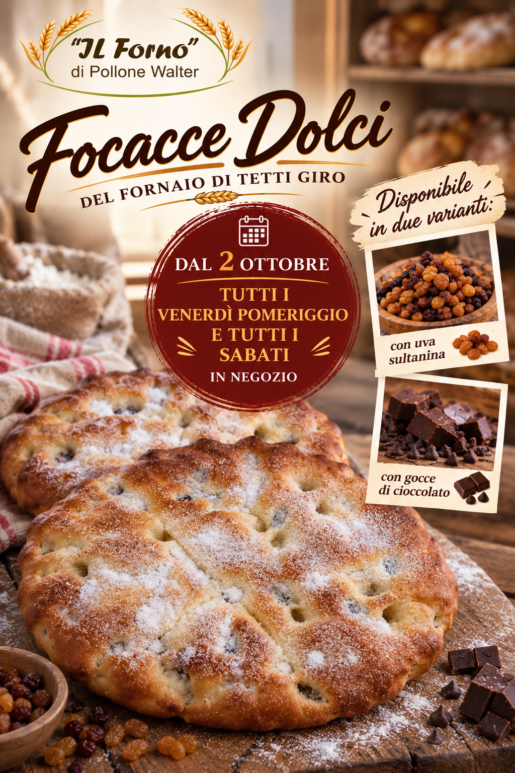 Locandina focacce